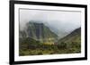 Simien Mountain in morning mist, Ethiopia-Keren Su-Framed Premium Photographic Print