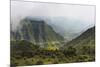 Simien Mountain in morning mist, Ethiopia-Keren Su-Mounted Premium Photographic Print