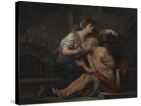 Simon and Pero, Roman Charity, c.1767-Jean Baptiste Greuze-Stretched Canvas