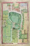 Hertford Castle and Castle Yard, from the 'Survey Thereof Taken by Symon Basyll Surveyor...', 1608-Simon Basil-Stretched Canvas