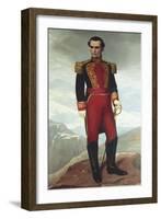 Simon Bolivar (1783-1830)-Antonio Salguero-Framed Art Print