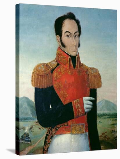 Simon Bolivar (1783-1830)-Arturo Michelena-Stretched Canvas