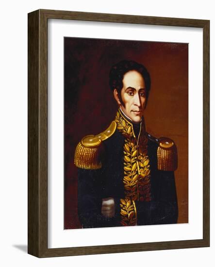 Simon Bolivar, 1825-Antonio Salas-Framed Giclee Print