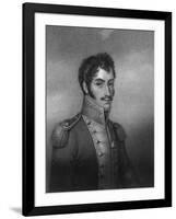 Simon Bolivar, 19th Century South American Revolutionary-W Holl-Framed Giclee Print