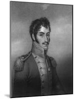 Simon Bolivar, 19th Century South American Revolutionary-W Holl-Mounted Giclee Print