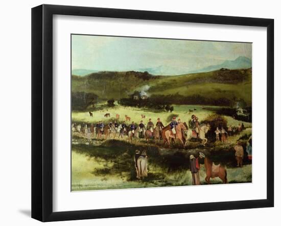 Simon Bolivar and Francisco De Paula Santander Travelling to Bogota-Francisco De Paula Alvarez-Framed Giclee Print