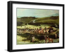 Simon Bolivar and Francisco De Paula Santander Travelling to Bogota-Francisco De Paula Alvarez-Framed Giclee Print