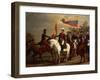 Simon Bolivar Honoring the Flag after Battle of Carabobo, June 24, 1821-Arturo Michelena-Framed Giclee Print