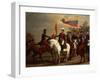 Simon Bolivar Honoring the Flag after Battle of Carabobo, June 24, 1821-Arturo Michelena-Framed Giclee Print