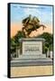 Simon Bolivar Monument, Lima, Peru, Early 20th Century-null-Framed Stretched Canvas