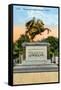 Simon Bolivar Monument, Lima, Peru, Early 20th Century-null-Framed Stretched Canvas