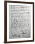 Simon Bolivar's Last Will and Testament Dictated in Santa Marta in Colombia in 1830, Colombia-null-Framed Giclee Print