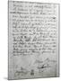 Simon Bolivar's Last Will and Testament Dictated in Santa Marta in Colombia in 1830, Colombia-null-Mounted Giclee Print