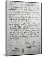 Simon Bolivar's Last Will and Testament Dictated in Santa Marta in Colombia in 1830, Colombia-null-Mounted Giclee Print