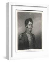 Simon Bolivar South American Soldier Statesman and Revolutionary Leader, Known as the Liberator-M.n. Bate-Framed Art Print