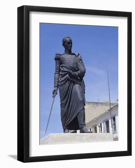 Simon Bolivar Statue, la Guaira, Venezuela-null-Framed Photographic Print
