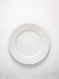 White Plate (Overhead View)-Simon Brown-Stretched Canvas