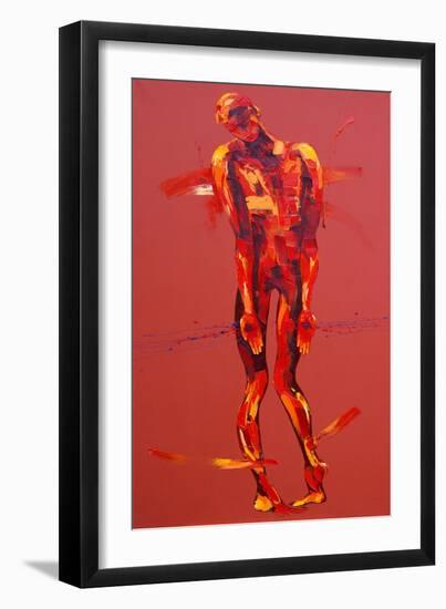 Simon Carries the Cross of Jesus - Station 5-Penny Warden-Framed Giclee Print