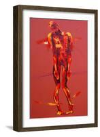 Simon Carries the Cross of Jesus - Station 5-Penny Warden-Framed Giclee Print