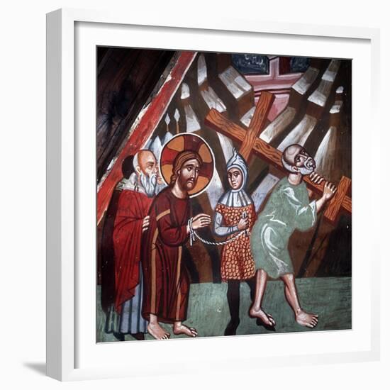 Simon Carrying the Cross, 1494-Philippos Goul-Framed Giclee Print