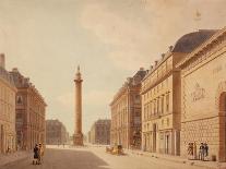 Rue de la Paix et place Vendôme, sous la Restauration, Paris (Ier arr.), 1815-1830-Simon Claude Constant-Dufeu-Giclee Print