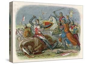 Simon De Montfort is Killed at the Battle of Evesham-James Doyle-Stretched Canvas