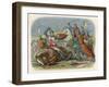 Simon De Montfort is Killed at the Battle of Evesham-James Doyle-Framed Art Print