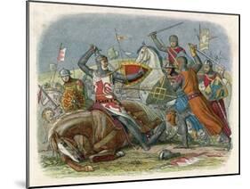 Simon De Montfort is Killed at the Battle of Evesham-James Doyle-Mounted Art Print