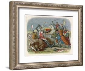 Simon De Montfort is Killed at the Battle of Evesham-James Doyle-Framed Art Print