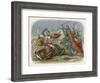 Simon De Montfort is Killed at the Battle of Evesham-James Doyle-Framed Art Print