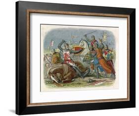 Simon De Montfort is Killed at the Battle of Evesham-James Doyle-Framed Art Print