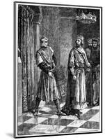 Simon De Montfort Quarrelling with Henry III, 1257-null-Mounted Giclee Print