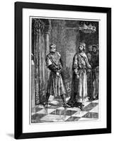 Simon De Montfort Quarrelling with Henry III, 1257-null-Framed Giclee Print
