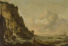 Beach with Fishermen-Simon de Vlieger-Art Print