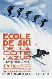 Ecole de Ski-Simon Garnier-Framed Stretched Canvas