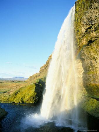 Seljalandsfoss Waterfall, Southern Area, Iceland, Polar Regions