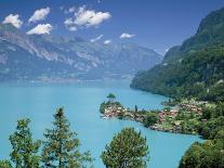 View Over Lake Brienz to Iseltwald, Switzerland-Simon Harris-Photographic Print