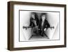 Simon le Bon and Nick Rhodes of Duran Duran Backstage at the Jay Leno Show, La. October 2004-null-Framed Photographic Print