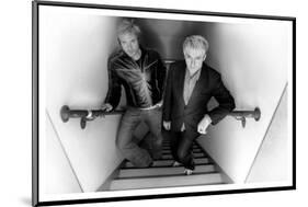 Simon le Bon and Nick Rhodes of Duran Duran Backstage at the Jay Leno Show, La. October 2004-null-Mounted Photographic Print