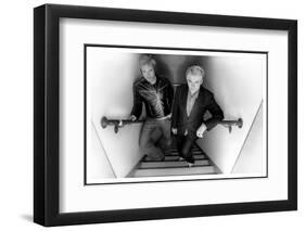 Simon le Bon and Nick Rhodes of Duran Duran Backstage at the Jay Leno Show, La. October 2004-null-Framed Premium Photographic Print