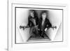 Simon le Bon and Nick Rhodes of Duran Duran Backstage at the Jay Leno Show, La. October 2004-null-Framed Photographic Print