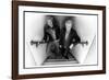 Simon le Bon and Nick Rhodes of Duran Duran Backstage at the Jay Leno Show, La. October 2004-null-Framed Photographic Print