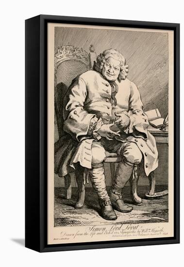 'Simon, Lord Lovat', 1746-William Hogarth-Framed Stretched Canvas