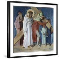 Simon of Cyrene Helps Jesus 5th Station of the Cross-Martin Feuerstein-Framed Giclee Print