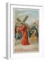 Simon of Cyrene Helps Jesus to Carry the Cross. the Fifth Station of the Cross-null-Framed Giclee Print