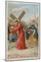 Simon of Cyrene Helps Jesus to Carry the Cross. the Fifth Station of the Cross-null-Mounted Giclee Print