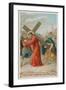 Simon of Cyrene Helps Jesus to Carry the Cross. the Fifth Station of the Cross-null-Framed Giclee Print