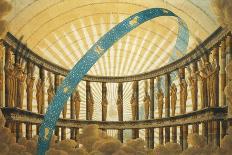 Set Design of the Temple of the Sun-Simon Quaglio-Framed Giclee Print