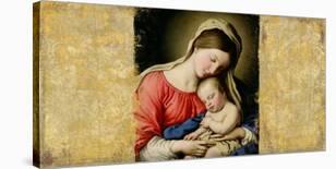 Madonna and Child (after Van Dyck)-Simon Roux-Art Print