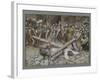 Simon the Cyrenian Compelled to Carry the Cross with Jesus-James Tissot-Framed Giclee Print